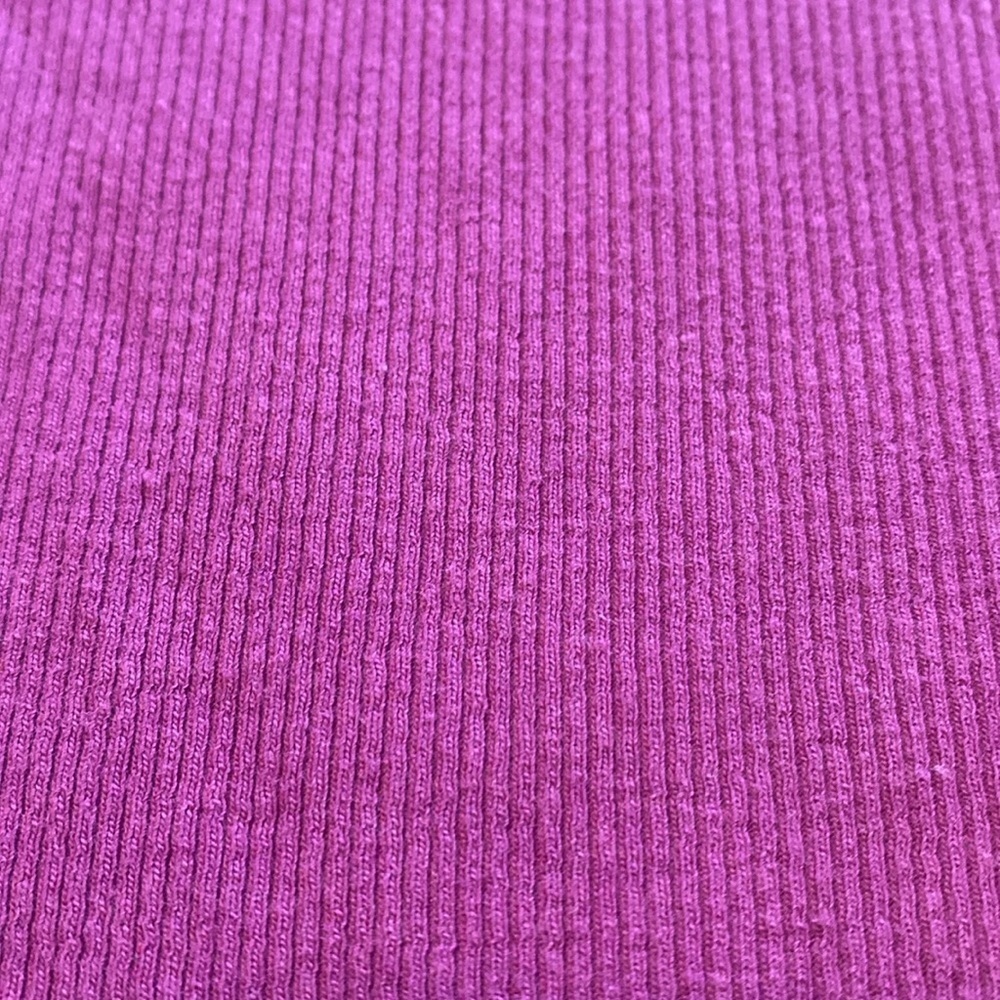 Garage Purple Ribbed Crop Top - Picture 2 of 4